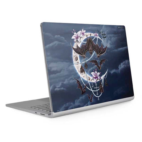 Gothic Moon with Bats and Flowers by Sarah Richter Surface Book 2 13.5in Skin